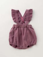 La Stella（ラ ステラ）リネンフリルショルダーサロペット 50853